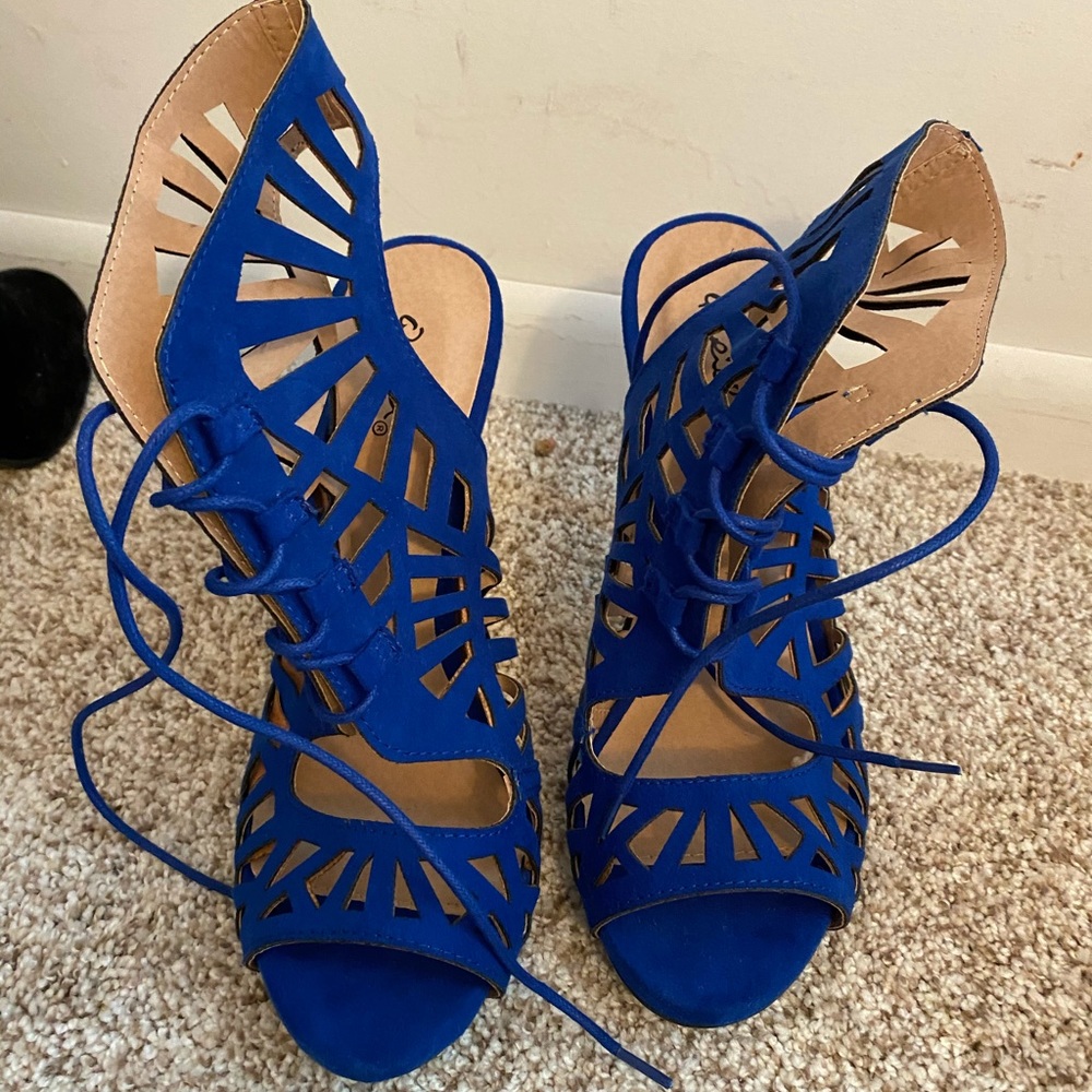 Blue heels